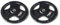 BODYPOWER 10Kg Rubber Encased Tri Grip Standard Weight Plates (x2)