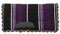 Weaver Leder Pony Filz gefüttert Navajo Sattel Pad, violett