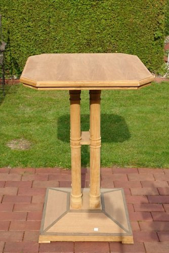 Antike Fundgrube Bartisch Teak Gartentisch Teakholz Natur Tisch B: 70 cm (909)