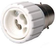 B22 to GU10 Lamp Light Bulb Base Socket Converter Adaptor Lamp Holder Bayonet Adaptor to GU10 Plug Power Socket Adapter