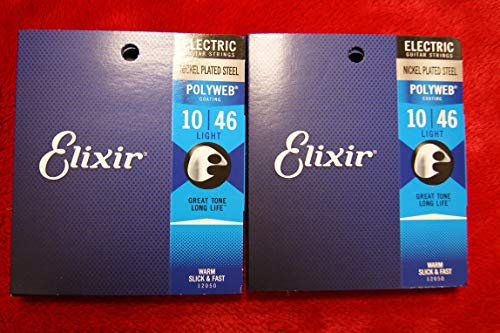 Elixir Polyweb 12050 electric 10 – 46 cuerdas de guitarra luz (2 paquetes)