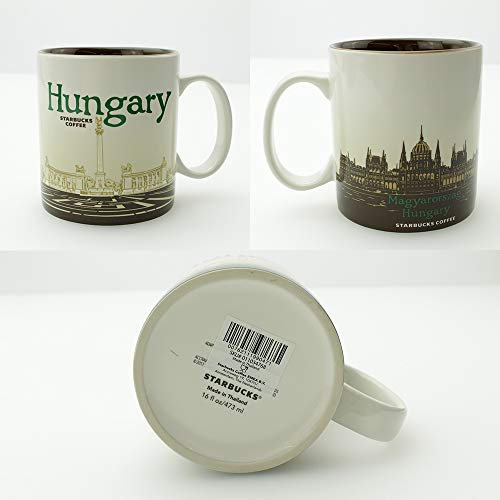 Starbucks Kaffeebecher Kaffee City Mug Tee Tasse Becher Icon Series Ungarn Hungary 414 ml Ceramic