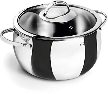 Lacor - Olla con tapa Belly [ Nuevo diseño ], Acero Inoxidable 18/10, Ø 16 cm, 1'60 litros
