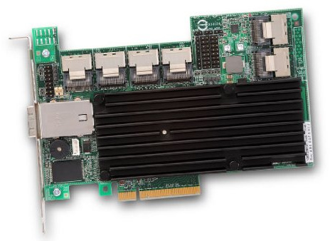 LSI MegaRAID SAS 9280 – 24i4e – Controller RAID, SATA, PCI Express X8, full-height, 0, 1, 5, 6, 50, 60, 512 MB, DDR2)