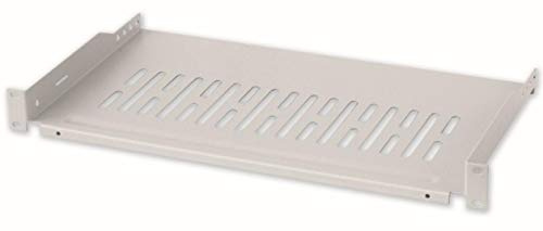 'Intellinet I-tray-250 Rack Shelf Rack Accessory – Rack Zubehör (Rack Shelf, Grey, Metal, 10 kg, 48.3 cm (19), 1U)