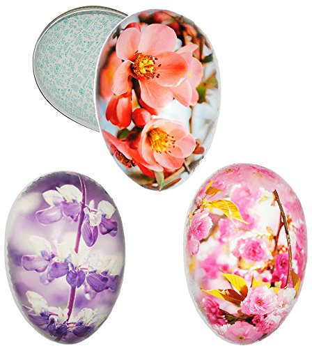 alles-meine.de GmbH Füll - Pappei 15 cm - Frühlingsblumen & Blüten - Osterei/Ei zum befüllen - Deko Pappe Papp Pappeier Dekoei Pappostereier Füllen - Osterdeko - Ostern/D..