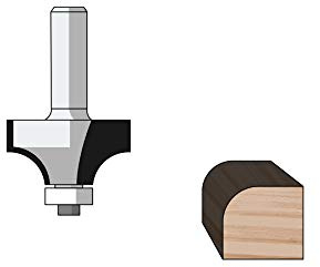 FAMAG Abrundfräser HM 38,1x19,1x57mm, Radius 12,7mm, Schaft 8mm - 3109.838