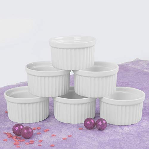 Holst Porcelaine RA 2038 Tartes-, Moule à soufflé et Ramequin Blanc 10 cm, 10 x 10 x 5.7 cm
