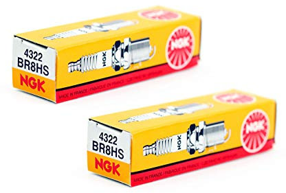 2x NGK 4322 - Zündkerze - BR8HS - für Yamaha Aerox, MBK Nitro, Peugeot Speedfight, Aprilia SR 50 u.v.m.