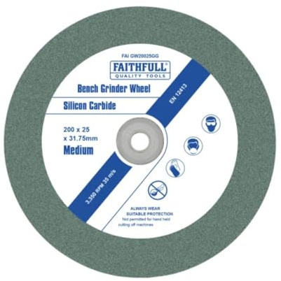 Faithfull - General Purpose Schleifscheibe 200mm x 25mm grün Grit - FAIGW20025GG