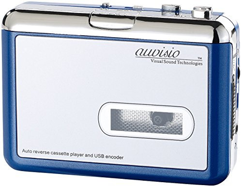 auvisio Lettore a Casette: Lettore di Cassette USB Portatile Blue Edition per Registrazione MP3 (Tape2PC, Cassette digitalizzatori, Cassette Musicali)