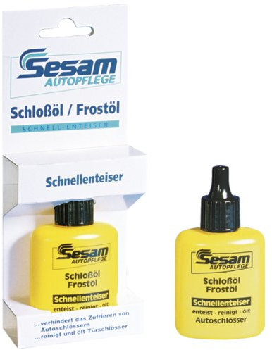 Sesam Schloss- und Frostöl 50 ml (3-in-1: Enteist, Reinigt, Ölt) für Schlösser in kalten Umgebungen