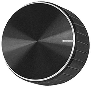 sourcing map Drehknopf Aluminium Schwarz Lautstärkeregler Drehsteuerung Radzierblende Verstärker