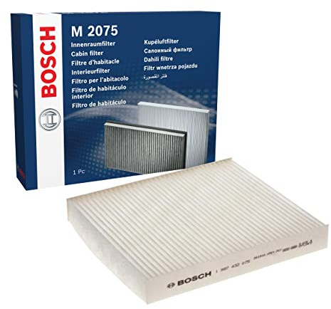Bosch M2075 Standard Cabin Filter - Replacement Filter | Filters Pollen and Dust for Cleaner Air Inside the Vehicle