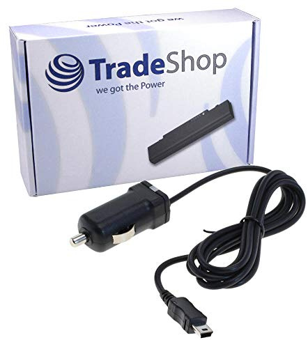 Trade-Shop KFZ Ladegerät Ladekabel Adapter für Medion Gopal Go-Pal E3260 E4150 E4260 E4270 E4450 E4460 E4470 E5455 P4440 P4445 P4635 P5255 P5260 P5455 P5460 S3857 X4345