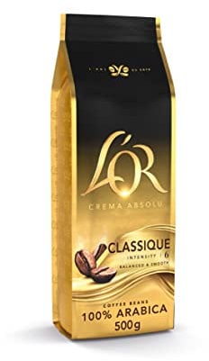L'OR Espresso Classique Café en Grano Natural - Intensidad 6 | 500g