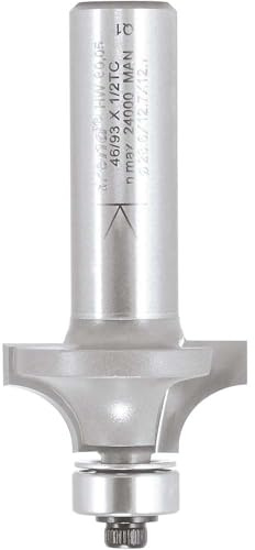 Trend Professional Bearing Guided Ovolo Router Cutter, 7.9mm Radius, 1/2 Inch Shank, Alternative Bearing, Tungsten Carbide Tipped, 46/93X1/2TC