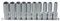 KS Tools 918.0610 Jeu de douilles 6 pans 1/4'' CHROMEplus 10 pièces