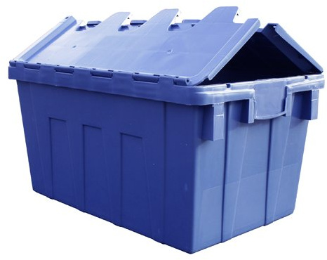 Viso DSW5536 Polypropylene Nestable and Stackable Crate - Blue