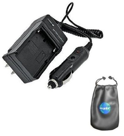 Amsahr Digital Replacement Mini Battery Travel Charger for Specific Digital Camera and Camcorder Mod