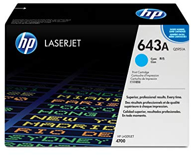 HEWLETT PACKARD Laser Toner 643a cián 10k