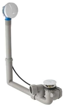 Geberit Siphon mit Säule für Badewanne 40mm, Mehrfarbig, Standard