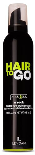 Lendan Hair To Go U Rock Schaumfestiger für Locken und flexiblen Halt,300 ml