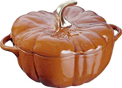 Staub Cocotte Kürbis 24 cm Cacerola, Hierro Fundido, marrón