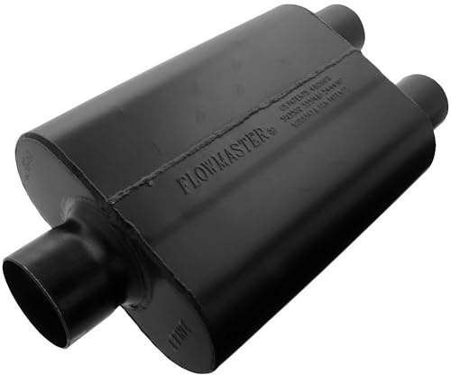 Flowmaster Super 44 Series Chambered Muffler – 3.00” - Center In/Dual Out – Aggressive Sound – 16 Gauge Aluminized Steel – For Classic & Late Muscle Cars, Street Rods, Trucks, SUVs (9430452)