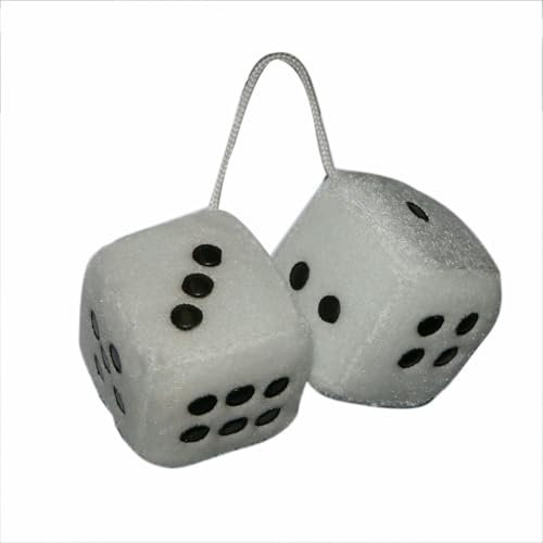 Kaufmann Neuheiten AZ-LUF-510 Funky Dice Lufterfrischer-Würfel, weiß