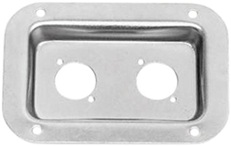 Zinc connector dish for Neutrik 'D' socket with fixing screws