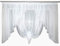 TOP Fertig-Gardine aus Voile NEU Top Design Set Schöne Küche-Gardine mit Kräuselband AG11 Modern