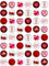 48 Edible Wafer Paper Valentines Day Love Themed Cake Toppers Decorations - 2.5cm Diameter