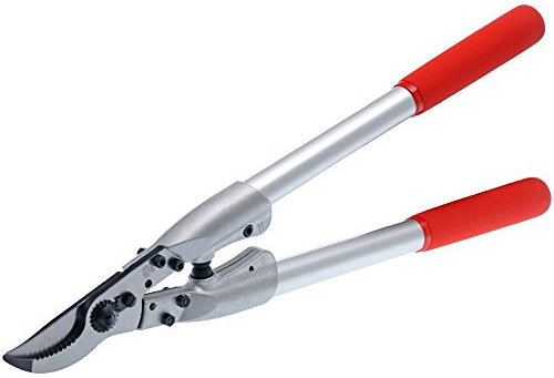 FELCO 11510050 - Sécateur Aluminium 2 Mains Coupe Droite Jusqu'à 35 mm 200a-50, Argent/Rouge