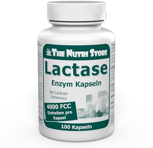 Lactase 4.000 FCC Enzym Kapseln 100 Stk. - bei Lactose-Intoleranz