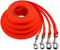 LENNIE Wasserfeste Schleppleine für kleine u. große Hunde, Made in Germany, Easycare, 5m 8m 10m 15m Hundeleine mit Handschlaufe, leicht, robust [Neon-Orange, 12mm (bis 20kg), 10m]
