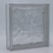Design Brique de verre Nuage clair brillant 19x19x5 cm - 8 pièces
