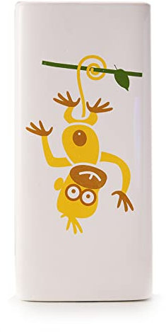 Martini Umidificatore con decori per Bambini, Ceramica, Bianco con Stampe, One