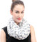 Lina & Lily Damen Loop Schal mit Elefanten-Motiv (Weiß)
