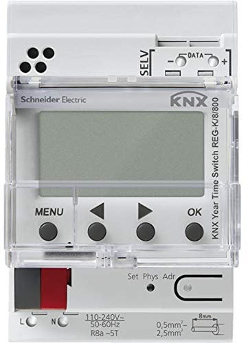 Schneider ELEC RLS – CCO 63 00 – Zeitschaltuhr KNX REG/8/800