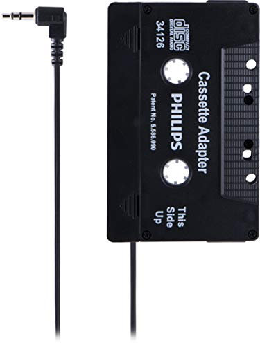 Philips SJM2300H/27 Cassette Adapter - Cassette Adapters (3.5 mm (1/8 inch), Black)