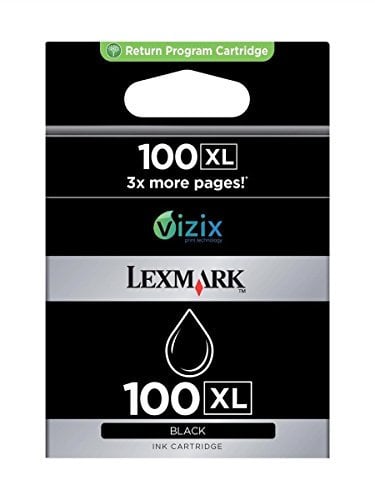 Lexmark 14N1068E 100XL Tintenpatronen Höhekapazität Rückgabe, 510 Seiten, schwarz