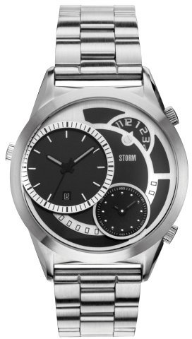 STORM SA4662/BK 4662/BK Armbanduhr aus Edelstahl, silberfarben