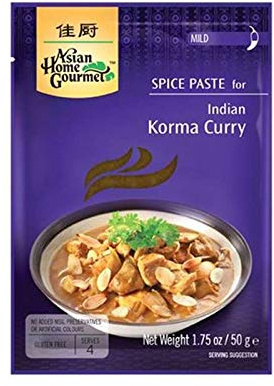 Asian Home Gourmet ~ Würzpaste für indisches Korma Curry 50g