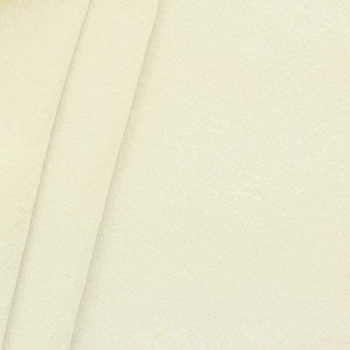 Bastel Filz Stoff Stärke 3,0mm Breite 90cm Meterware Creme-Weiss