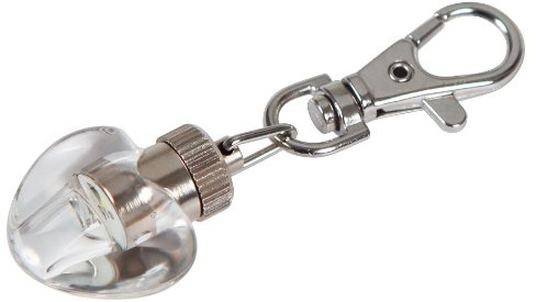 Kerbl 81192 Ma x i Safe Herz-Leuchtanhänger LED, klar, 3 x 2.5 cm