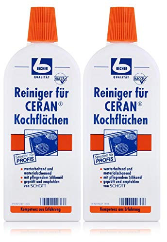 2x Reiniger für CERAN® Kochflächen | Flasche (500 ml)