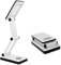 Eaxus® USB LED Schreibtischlampe - Aufklappbar, Edles Design, LED Tischlampe Dimmbar, Weiß