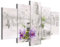 B&D XXL - Tableau décoratif nature 100x50 cm - Impression sur toile colorée - Décoration murale - Asie bouddha bouddhisme feng shui orchidées orienter les ornements zen b-A-0020-b-n