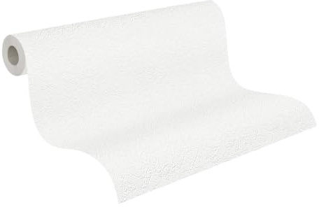 A.S. Création 25 x 1.06 m Made in Germany White Paintable Non-Woven Wallpaper 573513 5735-4950 13